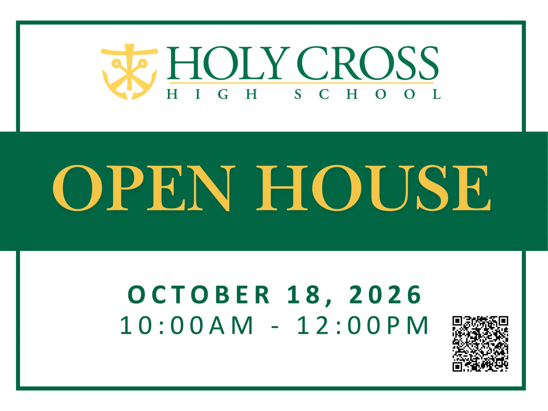 Lawn Signs for Upcoming Admissions Events