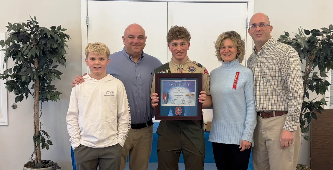 Freshman Jacob Planeta &rsquo;29 Earns Eagle Scout Rank